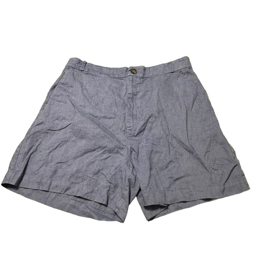 Paris Atelier and Other Stories 4.5 inch  Blue Linen Shorts size 10